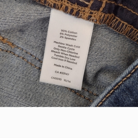 Talbots Jeans Straight Slim Mid Rise Women 8P Mid Wash Blue Stretch Ankle Cotton - Picture 4 of 11